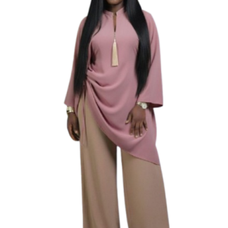 Ensemble 2 pièces chic -Tunique asymétrique