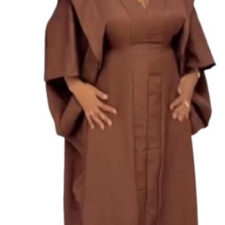 Robe longue élégante à manches fluides